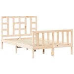 vidaXL Cadre de lit sans matelas bois de pin massif