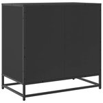 vidaXL Commode noir 70x41x70 cm bois d'ingénierie
