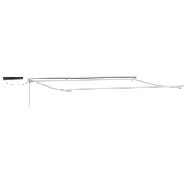 vidaXL Cadre de store rétractable électrique Blanc 4 x 2 m Acier