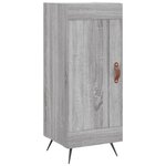 vidaXL Buffet haut Sonoma gris 34 5x34x180 cm Bois d'ingénierie