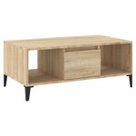 vidaXL Table basse Chêne sonoma 90x50x36 5 cm Bois d'ingénierie