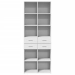 vidaXL Buffet haut blanc 70x42 5x185 cm bois d'ingénierie
