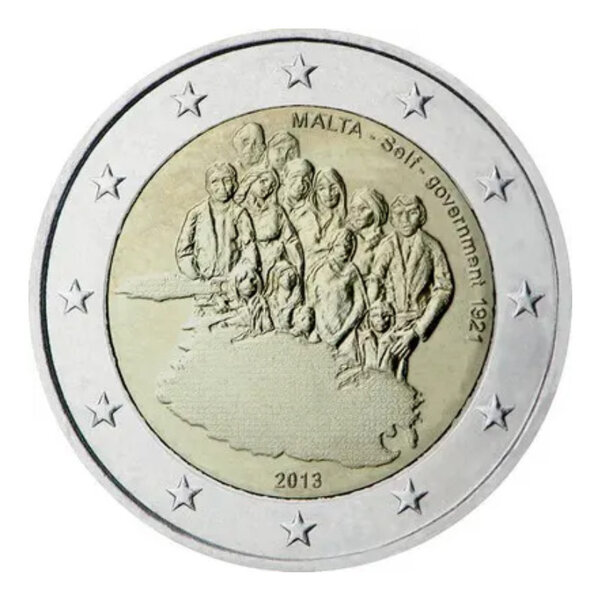 2 euros commémorative Malte 2013 UNC - Gouvernement autonome.