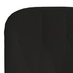 vidaXL Chaise de relaxation Noir Velours