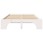 vidaXL Cadre de lit Blanc 197 x 142 x 30 cm Bois massif en pin