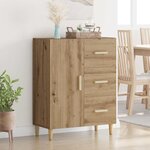 vidaXL Buffet chêne artisanal 34 x 69.5 x 90 cm Bois d'ingénierie