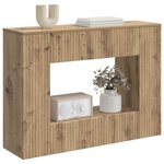vidaXL Table console Chêne Artisanal 101 x 29 x 74 cm
