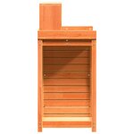 vidaXL Table de rempotage avec étagères marron bois massif de pin