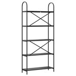 vidaXL Étagère Chêne noir 80 x 30 x 183 cm Bois d'ingénierie