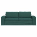 vidaXL Canapé Vert foncé 222 x 80 x 82 cm tissu