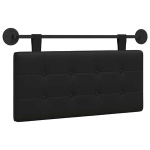 vidaXL Tête de lit suspendue Noir Simili cuir
