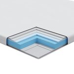 vidaXL Coussins de Matelas Blanc 70 x 200 cm
