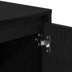 vidaXL Meuble TV Noir 102 x 37.5 x 52.5 cm Bois d'ingénierie