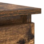 vidaXL Table console avec tiroirs chêne fumé 85 5x38 5x74 5 cm
