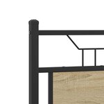 vidaXL Cadre de lit sans matelas chêne sonoma 120x200 cm