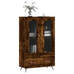 vidaXL Buffet haut chêne fumé 69 5x31x115 cm bois d'ingénierie