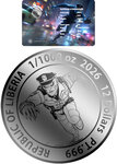 Pièce de monnaie en Platine 12 Dollars g 0.031 (1/1000 oz) Millésime 2026 Alien First Responders POLICE (PRÉCOMMANDE)