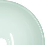 vidaXL Lavabo Verre trempé 35x12 cm Blanc