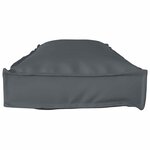 vidaXL Coussin pour banc de palette Anthracite 120 x 40 x 8 cm