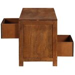 vidaXL Table basse avec 2 tiroirs 90x40x50 cm bois solide de manguier