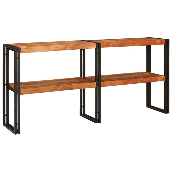 vidaXL Table Console 160x33x75 cm en Acacia Brut Massif
