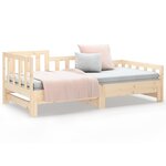 vidaXL Lit coulissant sans matelas 2x(80x200) cm Bois de pin massif
