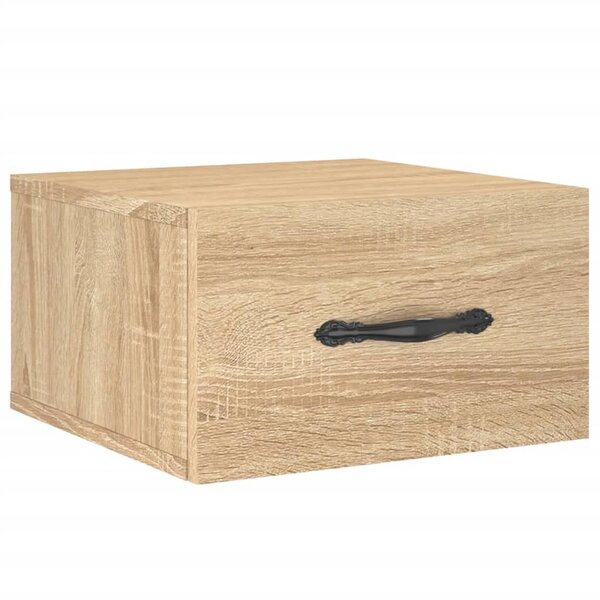 vidaXL Table de chevet murale chêne sonoma 35x35x20 cm
