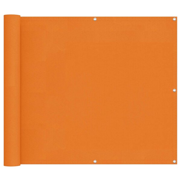 vidaXL Écran de balcon 100 x 800 cm Tissu Oxford Rectangulaire Orange