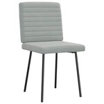 vidaXL Chaises à manger lot de 2 Gris clair Velours