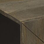 vidaXL Ensemble de meubles de salle de bain 4 Pièces noir manguier massif