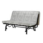Joe Banquette BZ GEOMETRICO - Tissu turquoise - 143 x 101 x 95 cm