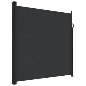 vidaXL Auvent latéral rétractable noir 200x300 cm