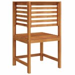 vidaXL Chaise de jardin Marron 50 x 50 x 91cm Bois d'acacia massif