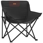 vidaXL Chaise de camping avec poche pliable lot de 2 noir