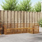 vidaXL Ensemble de canapés d'extérieur 5 pc Naturel Polyester