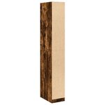 vidaXL Garde-robe chêne fumé 30x50x200 cm bois d'ingénierie