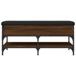 vidaXL Banc à chaussures chêne marron 102x42x45 cm bois d'ingénierie