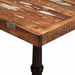 vidaXL Table bistrot Marron 50 x 50 x 76 cm Bois Recyclé Solide