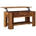 vidaXL Table basse vieux bois 101x49x52 cm bois d'ingénierie