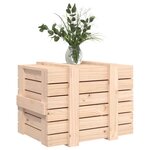vidaXL Boîte de rangement 58x40 5x42 cm Bois massif de pin