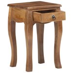 vidaXL Table de chevet 28x28x46 cm Bois de manguier massif