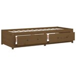 vidaXL Lit de jour sans matelas marron miel 75x190 cm bois pin massif