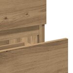 vidaXL Armoire de salle de bain avec miroir chêne artisanal