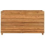 vidaXL Lit surélevé 100x40x55 cm bois de teck recyclé et acier