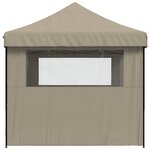 vidaXL Tente de fête 279 x 410 x 315 cm Taupe Tissu Oxford