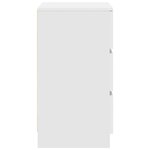 vidaXL Tables de chevet avec 3 tiroirs 2 Pièces blanc 39x35x65 cm