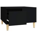 vidaXL Table basse noir 55x55x36 5 cm bois d'ingénierie
