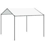 vidaXL Pavillon 4 x 4 x 2 6 m Blanc Acier et Polyester 180 gsm
