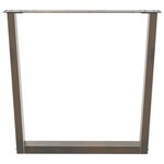vidaXL Pieds de table à manger en forme de V 3 pièces Acier naturel 80 x (72-73 3) cm Acier