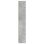 vidaXL Bibliothèque gris béton 40x24x143 cm bois d'ingénierie